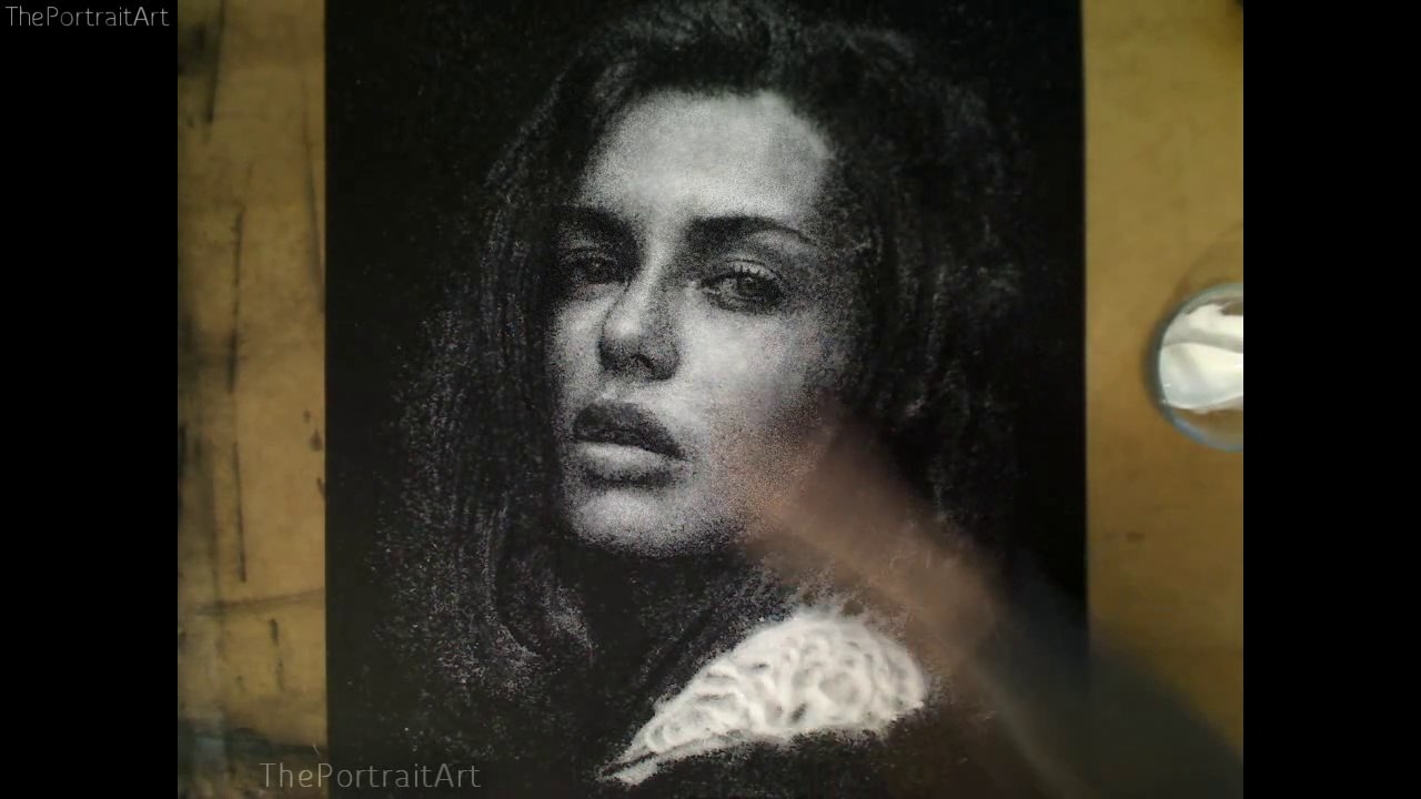 Drawing realistic girl with Sugar