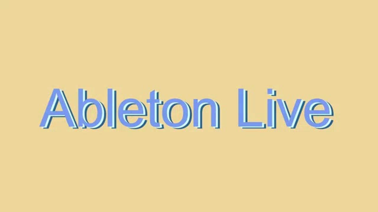 How to Pronounce Ableton Live