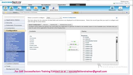 SAP SUCCESSFACTORS LMS  ONLINE TRAINING