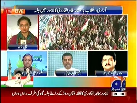 Hamid Mir Bashes PMLN Ministers Who Say PTI & PAT Jalsa's Are Not Massive