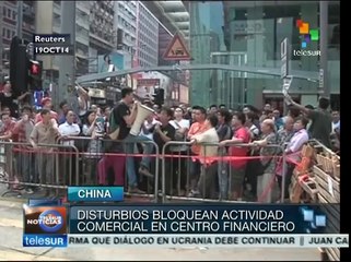 China: siguen disturbios en Hong Kong y paralizan su economía