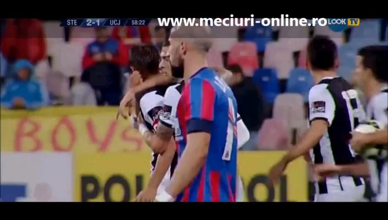 Steaua - U Cluj 4-1 Rezumat 19-10-2014