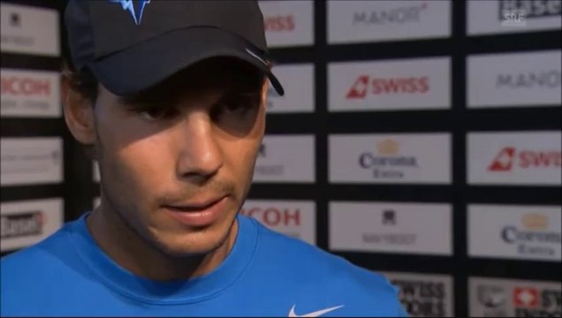 Rafael Nadal's pre-tournament interview at Swiss Indoors Basel. Oct. 19, 2014 (in English)