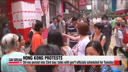 Hong Kong pro-democracy sit-ins enter third week