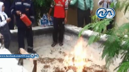 تدريب الطالبات على التعامل مع الحرائق بمدارس مطروح