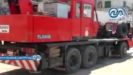 بالفيديو.. انهيار الكوبرى العائم بكفر الدوار بعد مرور قطيع من الأبقار عليه  ‎