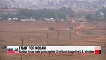 Kurds make gains on Kobani vs. IS militants, buoyed by U.S. airstrikes