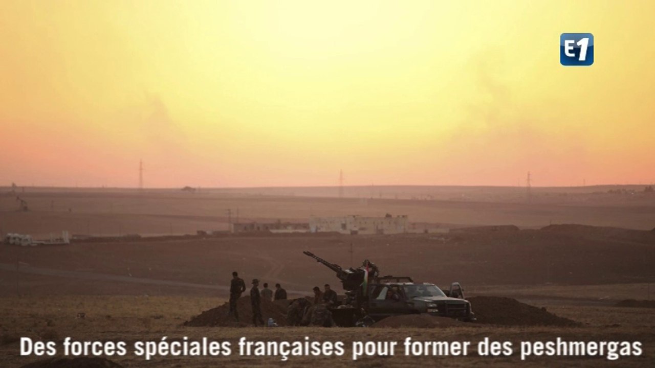 Avec des forces spéciales françaises, pour former des combattants kurdes