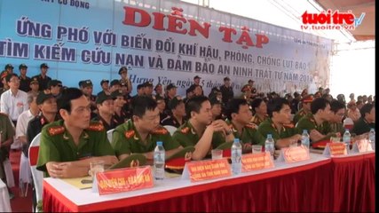 Bộ Tư lệnh Cảnh sát cơ động diễn tập tìm kiếm cứu nạn