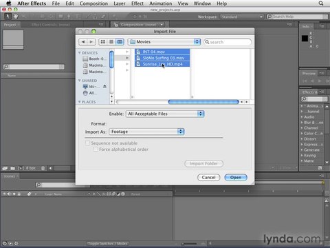 02 Creating new projects and importing assets