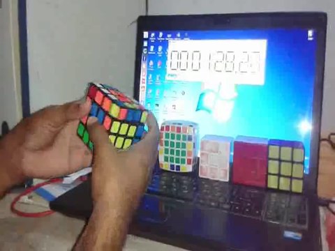 Rubiks cube 4x4x4 solved in 2 min 8 seconds(Moyu Weisu)