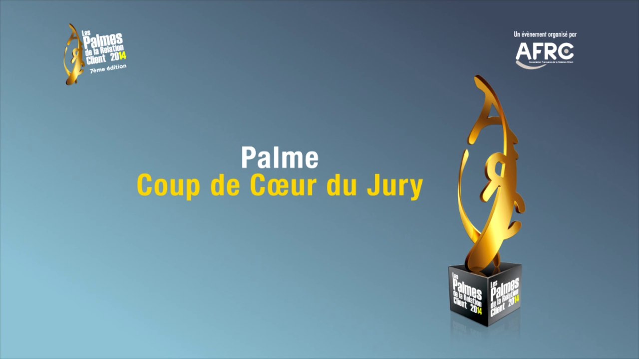 12-Palmes de la Relation Client AFRC 2014 : Palme Coup de cœur