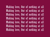 Making Love Out of Nothing at All - Air Supply with Lyrics