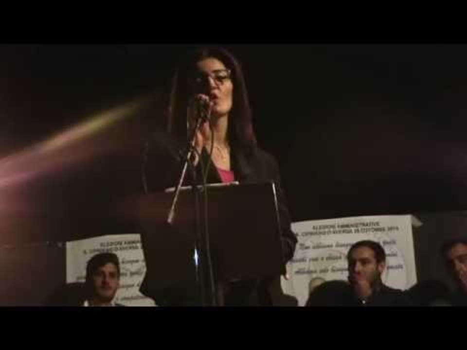San Cipriano (CE) - Comizio della lista ''San Cipriano nel cuore'' in Piazza del Giglio (17.10.14)