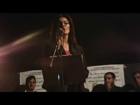 San Cipriano (CE) - Comizio della lista ''San Cipriano nel cuore'' in Piazza del Giglio (17.10.14)