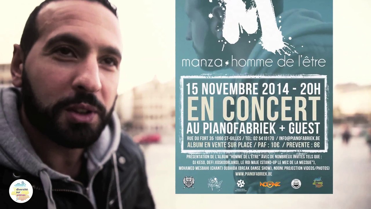 CONCERT MANZA "Homme de l'être" au PianoFabriek 15/11 à 20h
