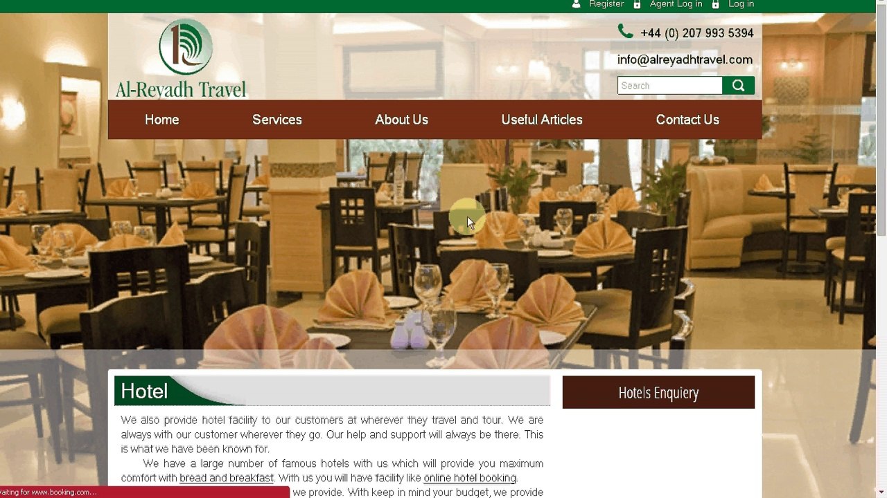 Online Hotel Booking - Al-Reyadh Travel Agents LTD
