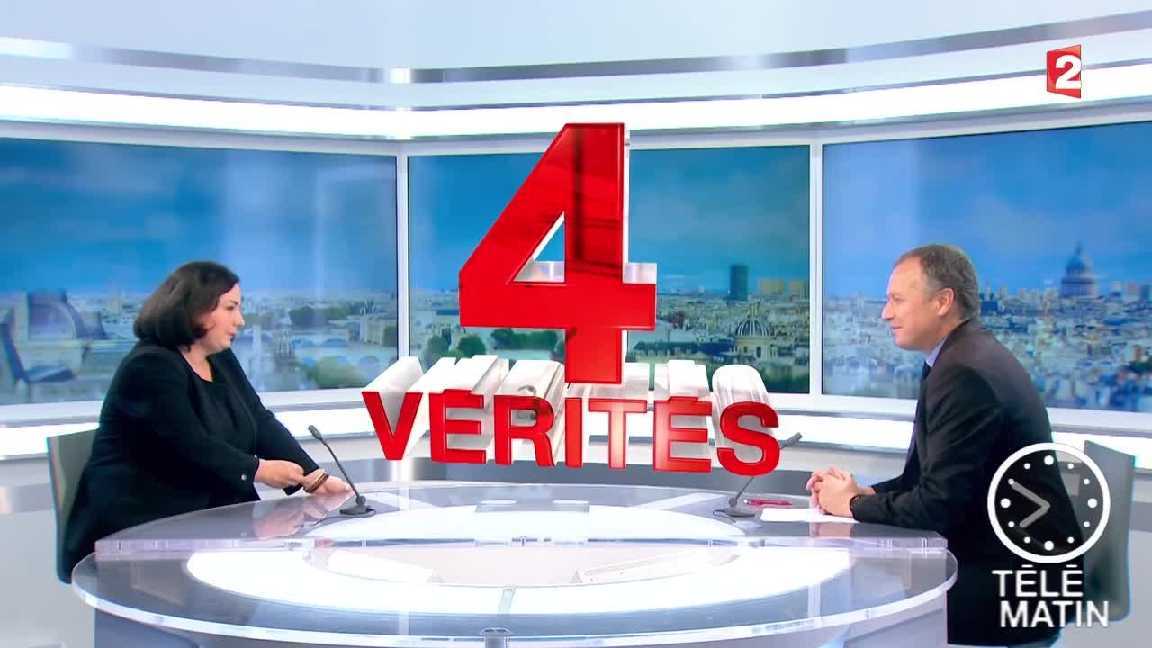 Les 4 Vérités avec Emmanuelle Cosse - Télématin - 20/10/2014