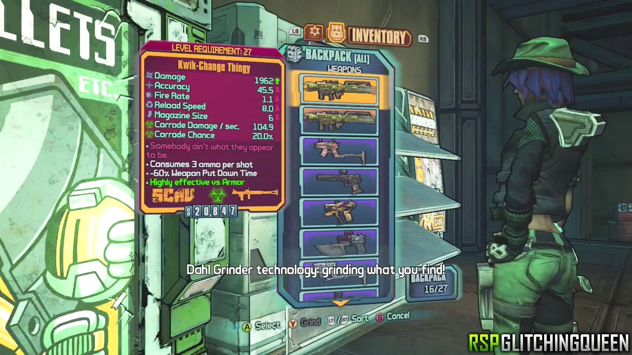 UNLIMITED (Orange) Legendary Weapons Grinder GLITCH - Borderlands Pre Sequel.