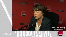 Zapping : après deux ans de silence, retour remarqué de Martine Aubry