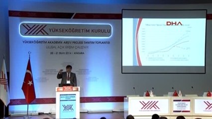 Başbakan Davutoğlu Yüksek Öğretim Akademik Arşiv Projesi Tanıtım Toplantısında Konuştu