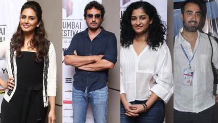Huma Qureshi, Gauri Shinde & Homi Adajania @ 16th Mumbai Film Festival 2014 !