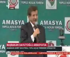 Başbakan Davutoğlu Amasya'da Toplu Açılış Töreninde Konuşuyor