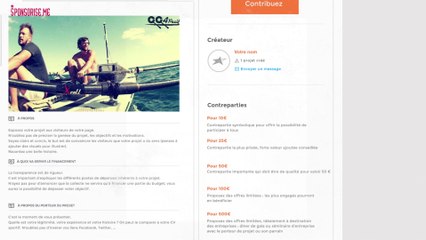 Sponsorise.me - Comment construire sa page projet ? Etape 5