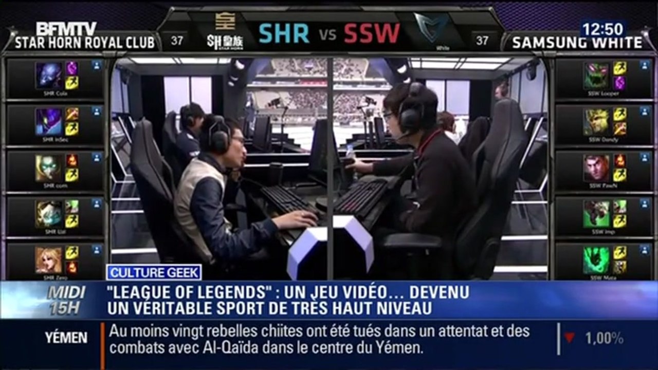 Culture Geek: "League of Legends" un jeu vidéo devenu un véritable sport de haut niveau - 20/10