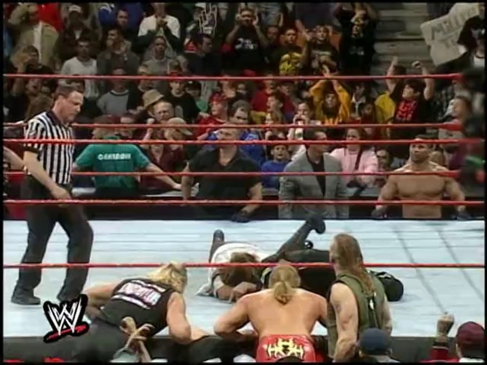 WWF Raw Is War - 4/1/1999 The Rock vs Mankind For WWF Championship