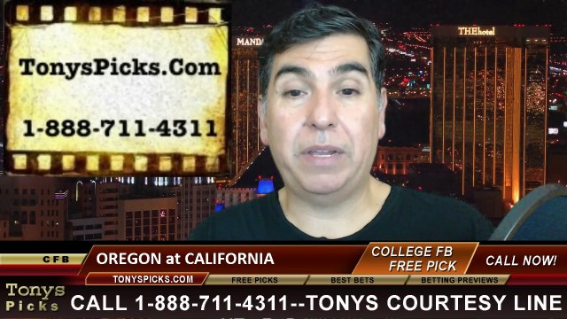 California Golden Bears vs. Oregon Ducks Free Pick Prediction NCAA College Football Updated Odds Preview 10-24-2014