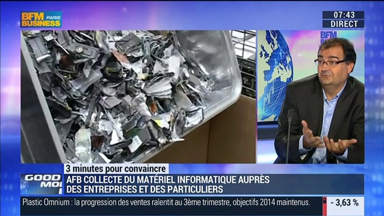 "3 minutes pour convaincre" 2014: AFB collecte et recycle du matériel informatique usagé, Eric Laur -  16/10