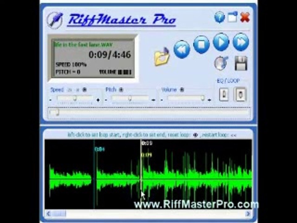 Riffmaster Pro Version  slow down Music slow down mp3