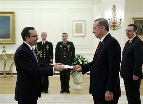 ABD Büyükelçisi John Bass, Erdoğan'a Güven Mektubunu Sundu