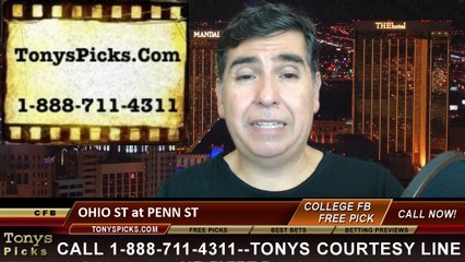 Penn St Nittany Lions vs. Ohio St Buckeyes Free Pick Prediction NCAA College Football Updated Odds Preview 10-25-2014