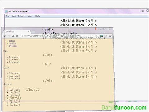 14 Styling Lists - Beginner's Web Designing (Urdu)