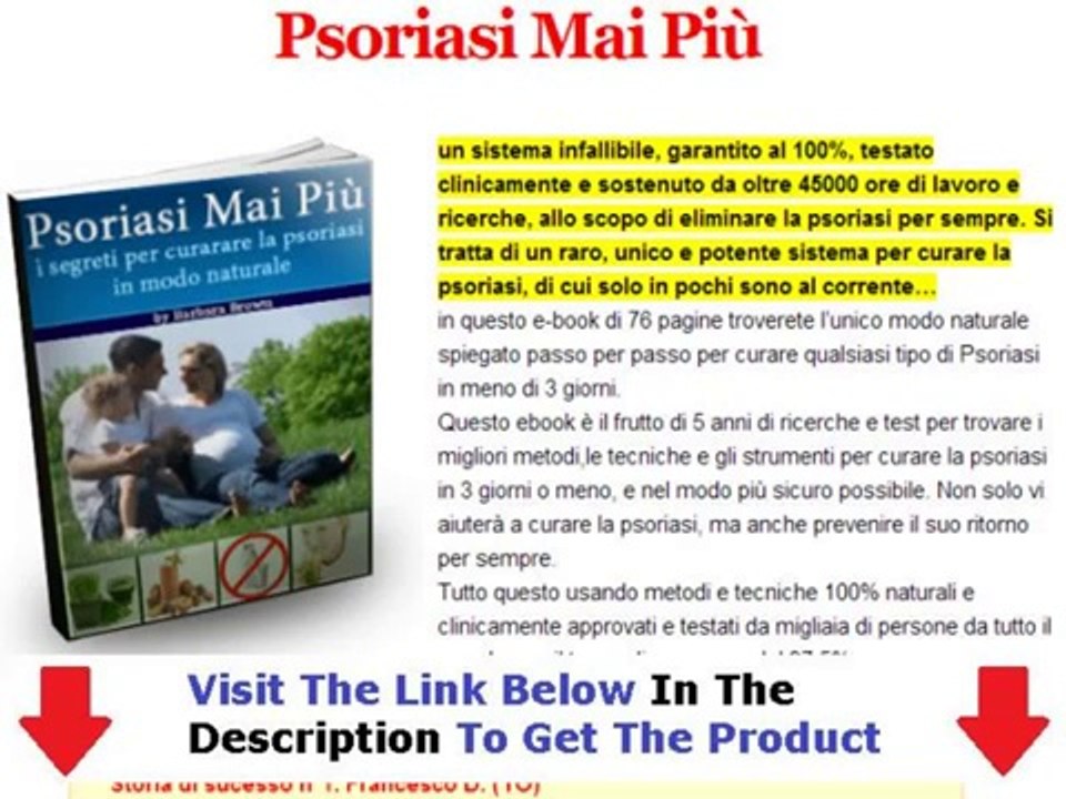 Psoriasi Mai Piu Review  MUST WATCH BEFORE BUY Bonus + Discount