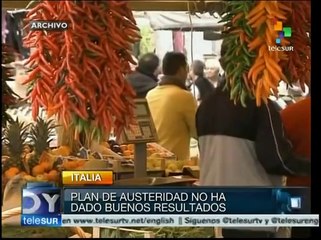 Italia: 11 millones de personas no cubren necesidades de alimentación