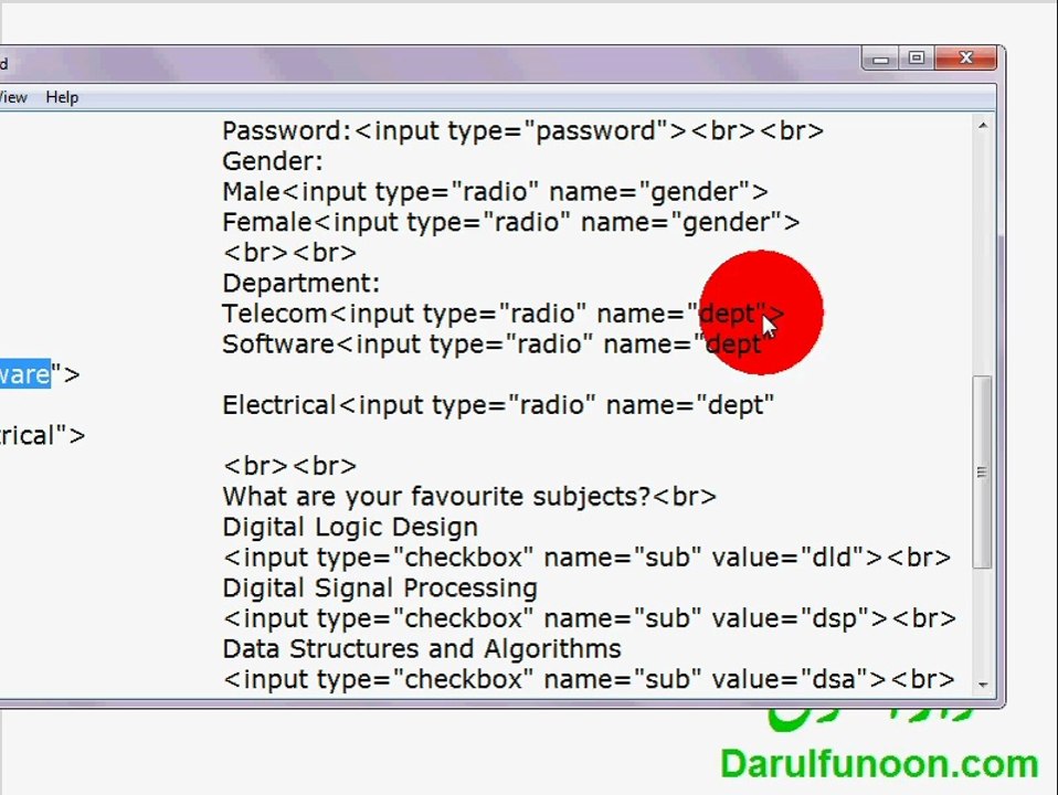 22 Forms 2 - Beginner's Web Designing (Urdu)