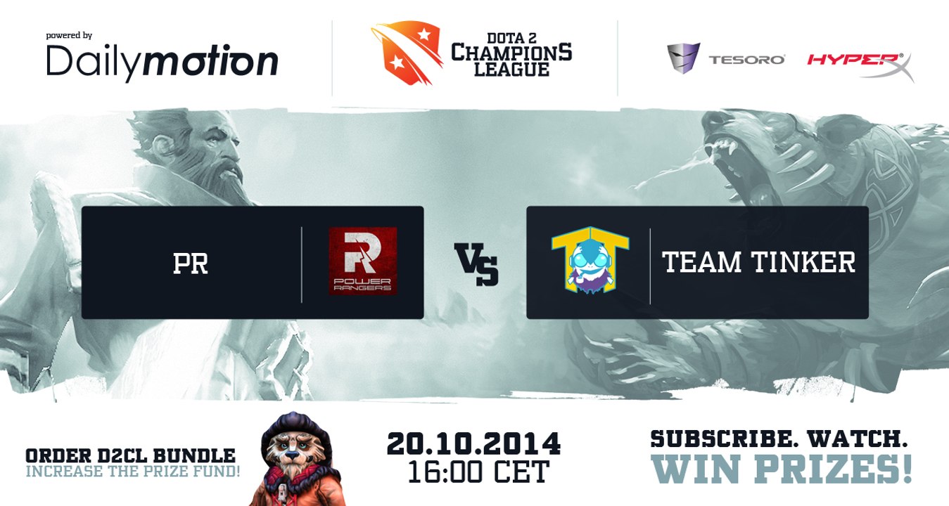 Team Tinker vs Power Rangers Game 1 - Dota 2 Champions League EU Final @DotaCapitalist & @NahazDota