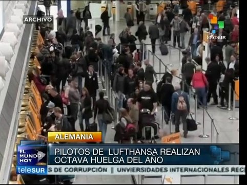 Pilotos de Lufthansa llaman a su octava huelga, negocian jubilaciones