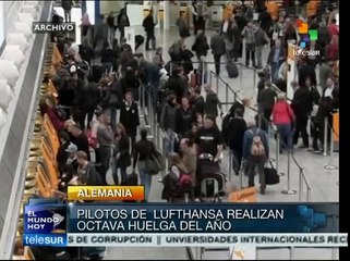 Pilotos de Lufthansa llaman a su octava huelga, negocian jubilaciones