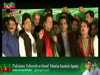 Imran Khan Speech In Azadi March – 21st October 2014