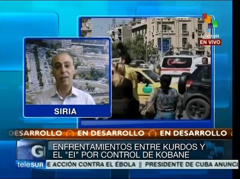 Crece crisis humanitaria en Kobane mientras siguen choques Kurdos-EI