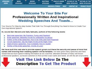 Wedding Speech 4 U THE HONEST TRUTH Bonus + Discount