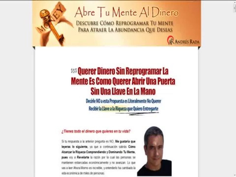 Abre Tu Mente Al Dinero E-Book