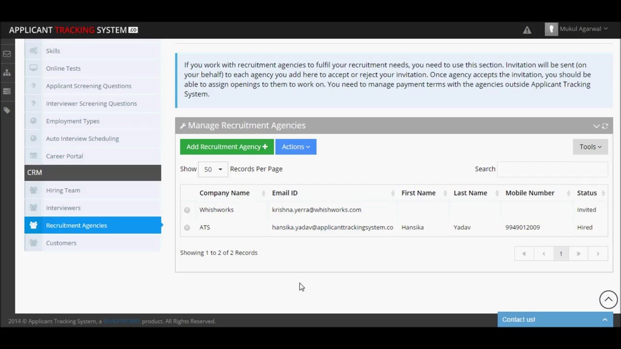 How to Manage Users (CRM) | Applicant Tracking System