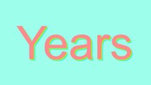 How to Pronounce Years