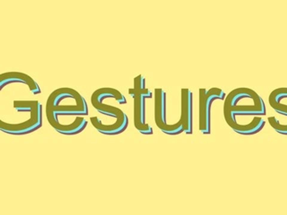 How to Pronounce Gestures