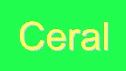 Learn the Correct Pronunciation of 'Ceral' 🗣️